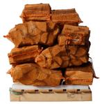 20 zakken ovengedroogd elzen haardhout à 20 liter, Minder dan 3 m³, Ophalen of Verzenden, Blokken, Overige houtsoorten