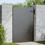 vidaXL Tuinpoort met slot Zwart 105 x 125 cm Poedergecoat, Verzenden, Nieuw