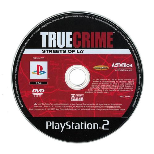 True Crime Streets of L.A. (losse disc) (PlayStation 2), Spelcomputers en Games, Games | Sony PlayStation 2, Gebruikt, Vanaf 12 jaar