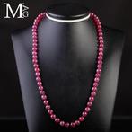 Fijn Sieraden Levendige Rode Robijn Ketting 215 Karaat -