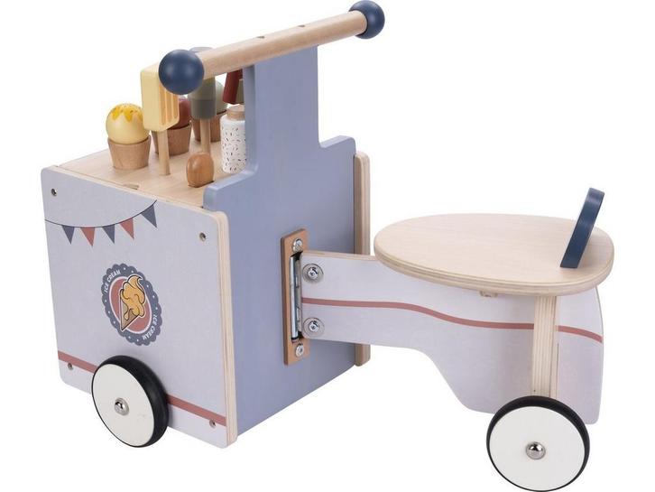 Jack & Jacky - Houten Loopfiets - Ijskar - Multi kleuren, Huis en Inrichting, Woonaccessoires | Overige, Nieuw, Verzenden