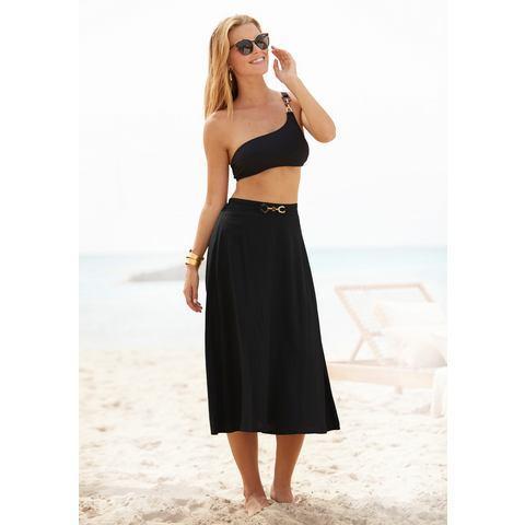Lascana Midirok met sierdetail op de boord, zomers, Kleding | Dames, Rokken, Nieuw, Verzenden