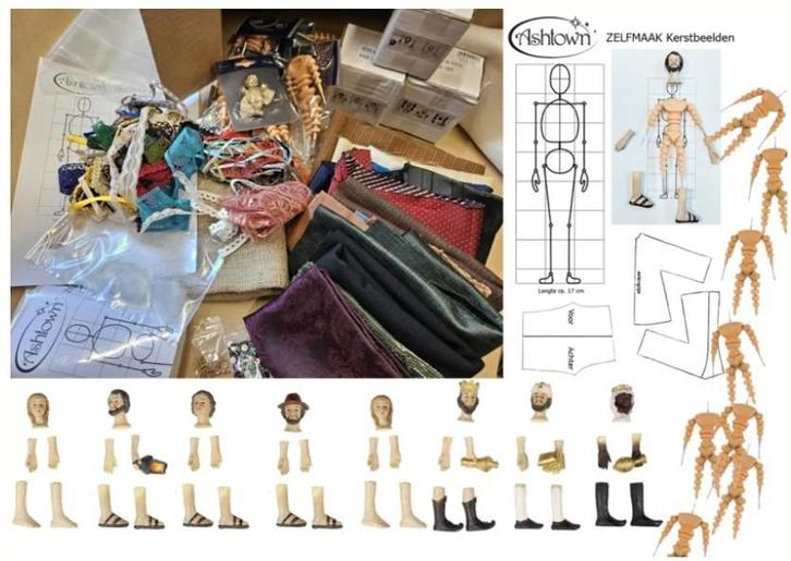 Zelf kerstbeelden / kerstgroep maken AANBIEDING, Diversen, Kerst, Nieuw, Ophalen of Verzenden