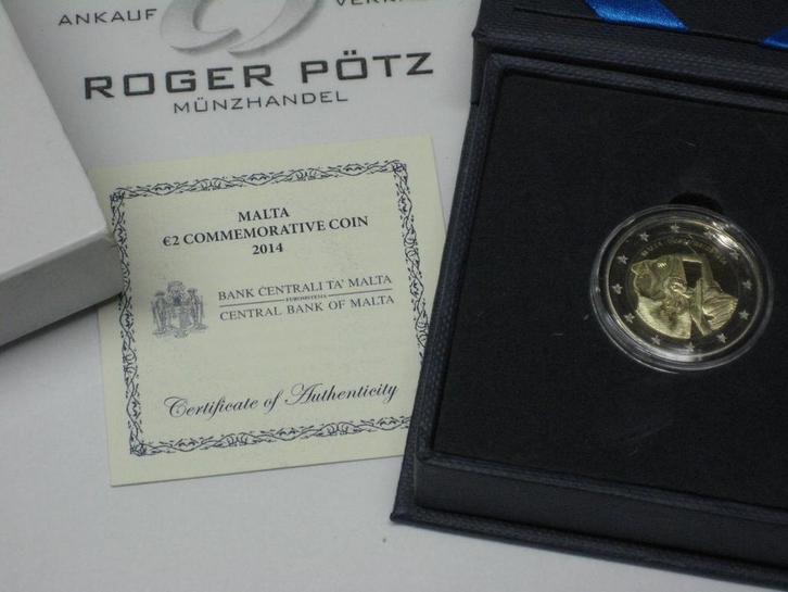 Malta 2 Euro 2014 Unabhaengigkeit Pp, Postzegels en Munten, Munten | Europa | Euromunten, Verzenden