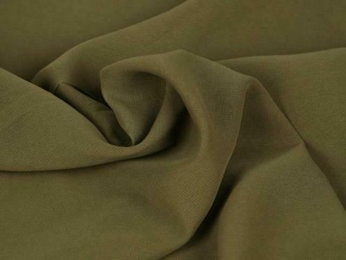 Chiffon stof - Taupe - Per 15 of 50 meter, Hobby en Vrije tijd, Stoffen en Lappen, 120 cm of meer, 200 cm of meer, Bruin, Nieuw