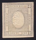 Italiaanse oude staten - Sardinië 1861 - 1 cent zegel voor, Postzegels en Munten, Postzegels | Europa | Italië, Gestempeld