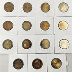 Portugal, Luxemburg. 2 Euro 2004/2014 (15 coins) (Zonder, Postzegels en Munten, Munten | Europa | Euromunten