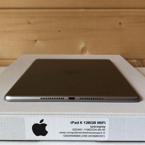 nieuwstaat Apple iPad 6 zwart 128GB 9.7 WiFi (4G) + 12, Computers en Software, Apple iPads, Zo goed als nieuw, Ophalen of Verzenden