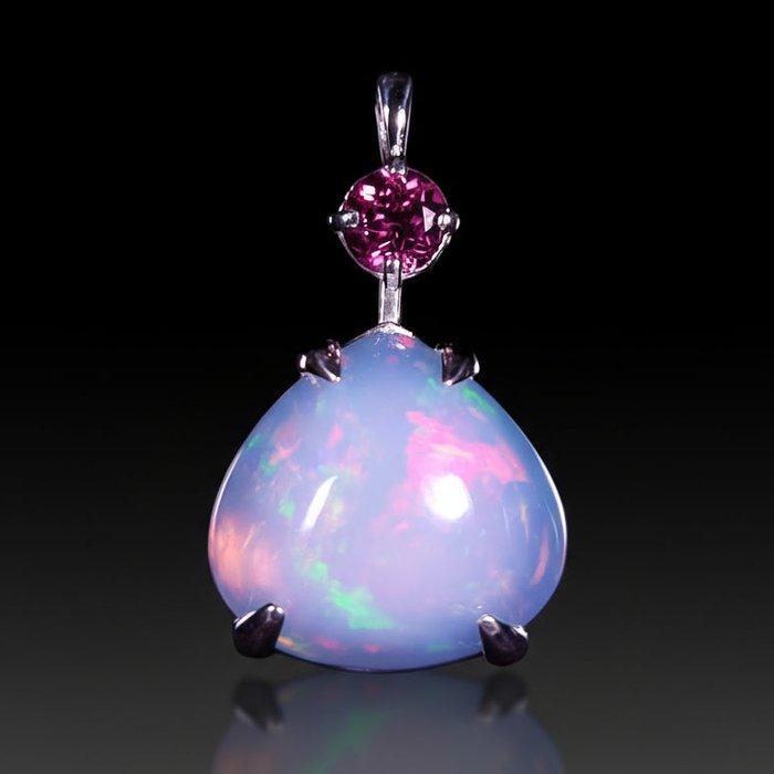 Zonder minimumprijs - Hanger Zilver - 9.47ct. tw. Opaal -, Sieraden, Tassen en Uiterlijk, Antieke sieraden