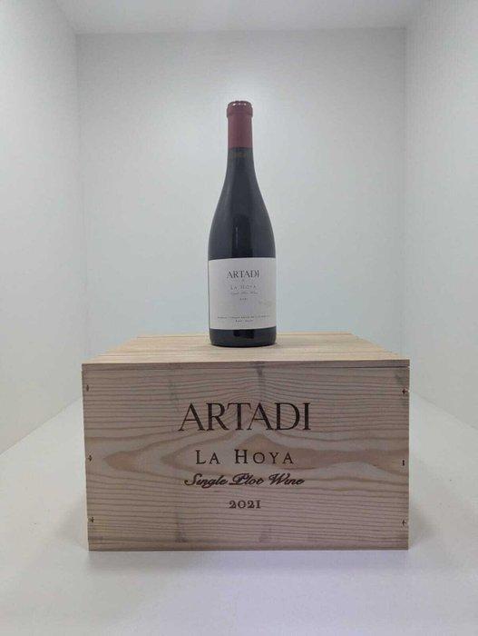 2021 Artadi, La Hoya - Rioja Single Plot Wine - 6 Flessen, Verzamelen, Wijnen