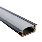 LED Strip Profiel Zwart - 1 Meter - Inbouw - Compleet met a, Huis en Inrichting, Lampen | Overige, Ophalen of Verzenden, Nieuw