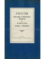 1949-1950 JAGUAR MK V 2.5 | 3.5 INSTRUCTIEBOEKJE ENGELS
