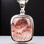 Zeldzaam kwarts met rode lepidocrocietinclusie - Sterling