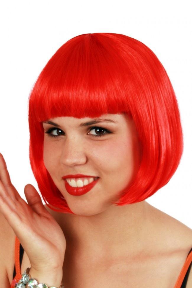 Toppers eco bobline pruik rood, Kleding | Dames, Carnavalskleding en Feestkleding, Nieuw, Ophalen of Verzenden