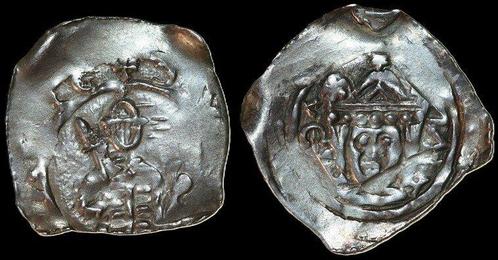 1202-1256 Kaernten St Veit Bernhard Ii Pfennig Nd Cna Cb 12, Postzegels en Munten, Munten | Europa | Niet-Euromunten, Verzenden