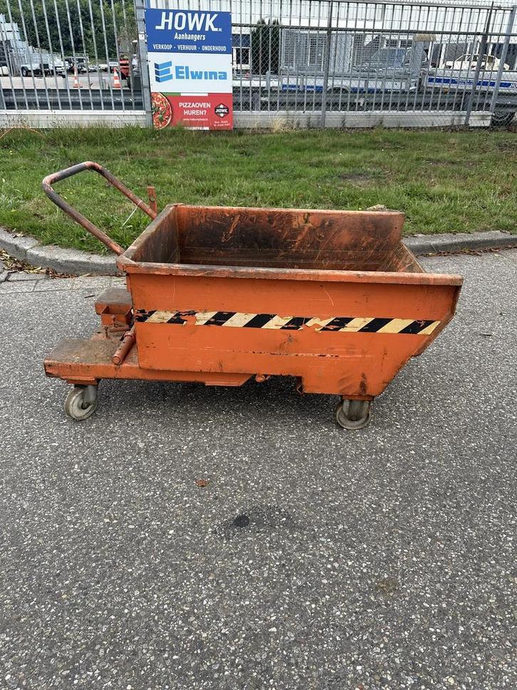 Gebruikte Kantelbakken, Kantelbak, Kiepbak, Kiepcontainer, Doe-het-zelf en Verbouw, Kratten en Dozen, 100 cm of meer, Gebruikt