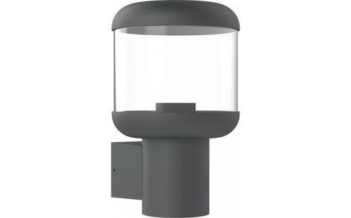 LED Wandlamp buiten | Frina | 22cm | Zwart | E27 | Dimbaar, Huis en Inrichting, Lampen | Wandlampen, Nieuw, Kunststof, Metaal