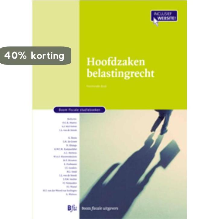 Hoofdzaken belastingrecht / Boom fiscale studieboeken, Boeken, Wetenschap, Zo goed als nieuw, Verzenden