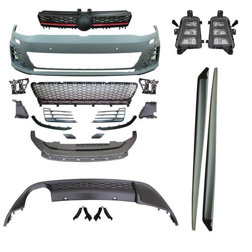 Bodykit | GTI - Look | Volkswagen Golf 7 | Voorbumper, diffu, Auto-onderdelen, Carrosserie en Plaatwerk, Nieuw, Volkswagen, Verzenden
