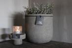 Still ronde pot Leem 24x24cm, Huis en Inrichting, Woonaccessoires | Vazen, Ophalen of Verzenden, Nieuw