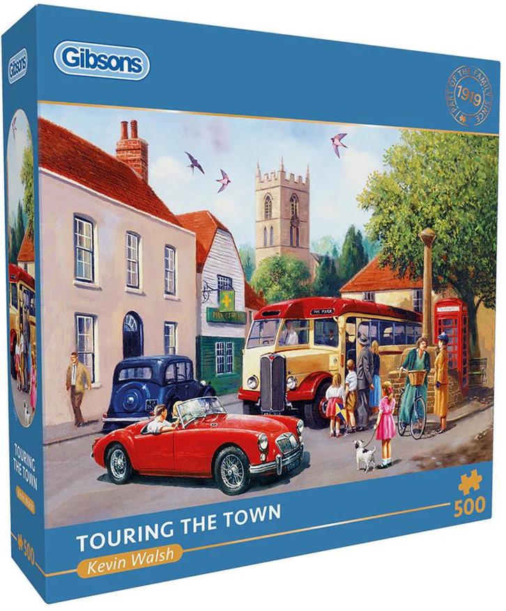 Kevin Walsh - Touring the Town Puzzel (500 stukjes) |, Hobby en Vrije tijd, Denksport en Puzzels, Nieuw, Verzenden