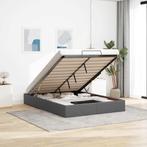 vidaXL Bedframe zonder matras 140x200 cm stof donkergrijs, Verzenden, 140 cm, 200 cm, Nieuw