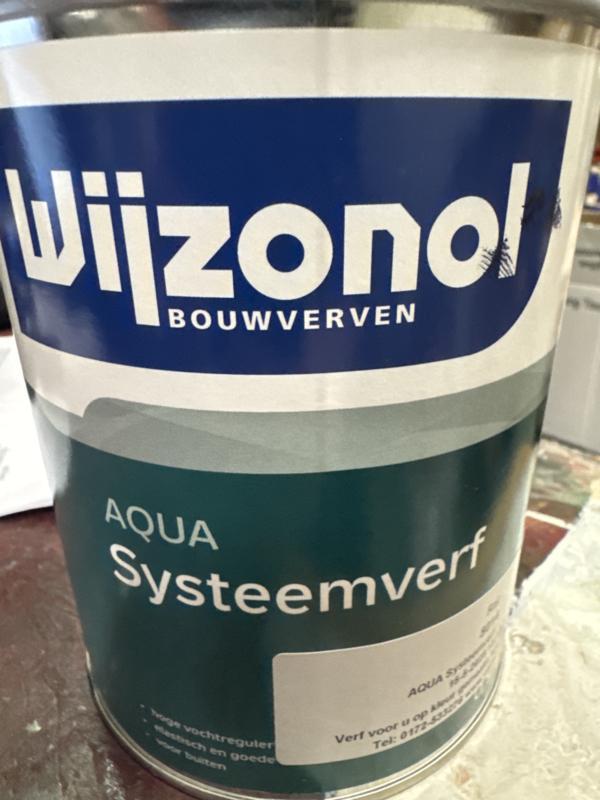Wijzonol Aqua Systeemverf - RAL 5004 ZWARTBLAUW - 1 liter, Doe-het-zelf en Verbouw, Verf, Beits en Lak, Verf, Zwart, Nieuw, Minder dan 5 liter