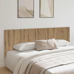 vidaXL Hoofdbord wandmodel 240x1,5x80 cm bewerkt hout, Huis en Inrichting, Verzenden, Nieuw, Bruin, Hout