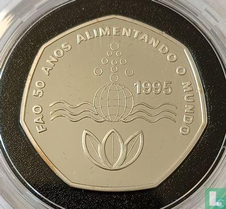 Kaapverdië 200 escudos 1995 (PROOF) 50th anniversary FAO, Postzegels en Munten, Munten | Afrika, Losse munt, Goud, Zilver, Overige landen