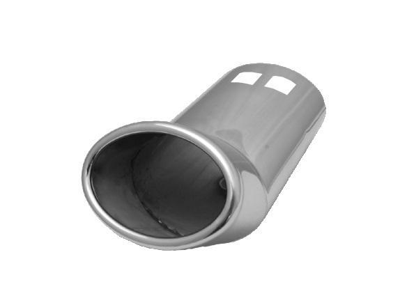 Uitlaatsierstuk RVS - DTM ovaal - passend 49-54 mm, Auto-onderdelen, Uitlaatsystemen, Nieuw, Verzenden