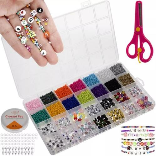 Kruzzel 10.000 Delige Set voor het Maken van Armbanden -..., Sieraden, Tassen en Uiterlijk, Armbanden, Nieuw, Ophalen of Verzenden