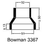 Rubbermof warmtewisselaar Bowman 3367 51/32, Watersport en Boten, Nieuw, Zeilboot of Motorboot, Ophalen of Verzenden, Motor en Techniek