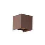 Buiten wandlamp roestbruin incl. LED 2-lichts IP54 - Edwin, Nieuw