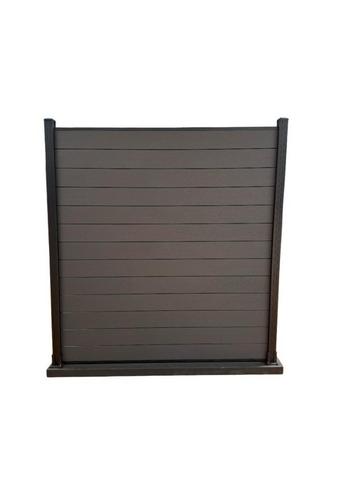 Modulair Schutting Composiet Donker Grijs 180x180 Cm (zonder beschikbaar voor biedingen