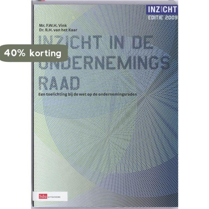 Inzicht in de ondernemingsraad 2009 / Inzicht in de, Boeken, Geschiedenis | Wereld, Gelezen, Verzenden