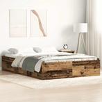 vidaXL Bedframe zonder matras 200x200 cm bewerkt hout oud, Bruin, Verzenden, Overige maten, 200 cm