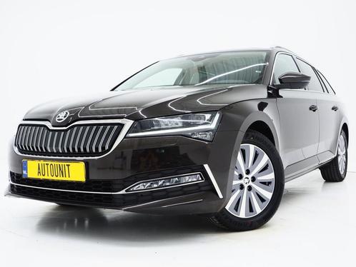 Zakelijke Lease |  Škoda Superb Combi 1.4 TSI iV 218PK, Auto's, Skoda, Dealer onderhouden, Lease, Zwart, Automaat, Stationwagon