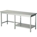 Rvs werktafel met halve bodemschap rechts 2300x700x900 mm, Verzenden, Nieuw in verpakking