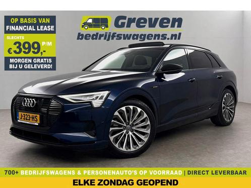 Audi e-tron 50 quattro Launch edition 71 kWh 313PK Pano LED, Auto's, Audi, Te koop, Automaat, Financial lease, Elektrisch, Blauw