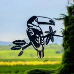 Tuindecoratie toekan op tak | 25.0 cm x 20.4 cm, Tuin en Terras, Verzenden, Nieuw