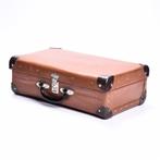 Oude brocante reiskoffer Tassen & portemonnees Bagage & Reizen Koffers bagage Vintage zwarte koffer 