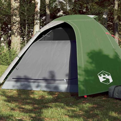 vidaXL Koepeltent 4-persoons waterdicht groen, Caravans en Kamperen, Tenten, Nieuw, tot en met 2, Verzenden
