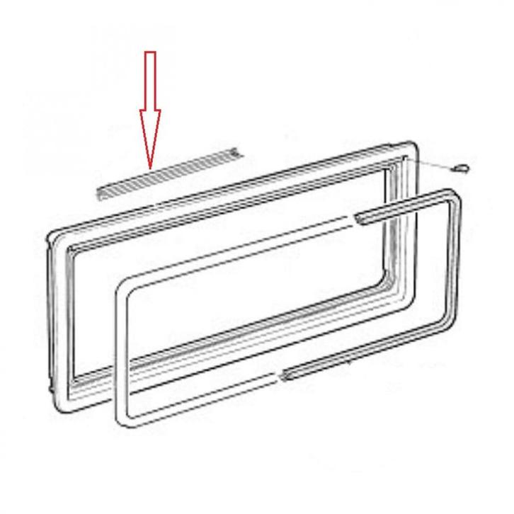 Dometic S4 Raam afdichtrubber buitenk/wand  5mtr, Caravans en Kamperen, Camper-accessoires, Ophalen of Verzenden
