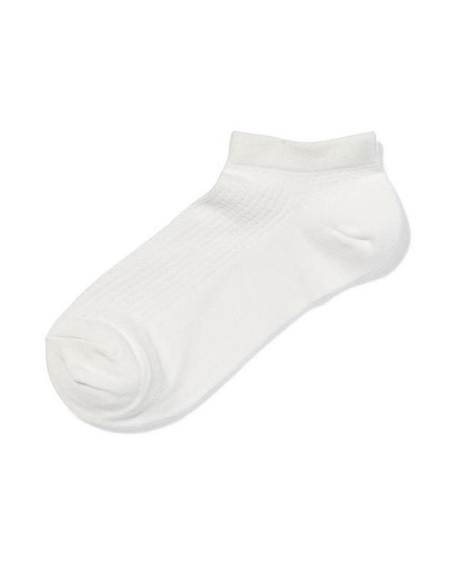 HEMA Dames enkelsokken structuur wit 2+1 gratis, Kleding | Dames, Sokken en Kousen, Nieuw, Verzenden