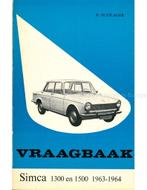1963-1964 SIMCA 1300 | 1500 VRAAGBAAK NEDERLANDS