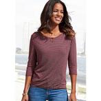 Vivance Shirt met ronde hals Met gouden sierknop bij de hals, Kleding | Dames, Verzenden, Nieuw