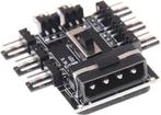IDE Molex 1 tot 8 Koelventilator Splitter Hub | 12V 3-pin |, Nieuw