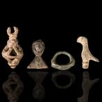 Oud-Romeins Verzameling van vier bronzen artefacten -