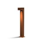 Cortenstaal staande lamp pillar CUBE 230V - Medium, Nieuw