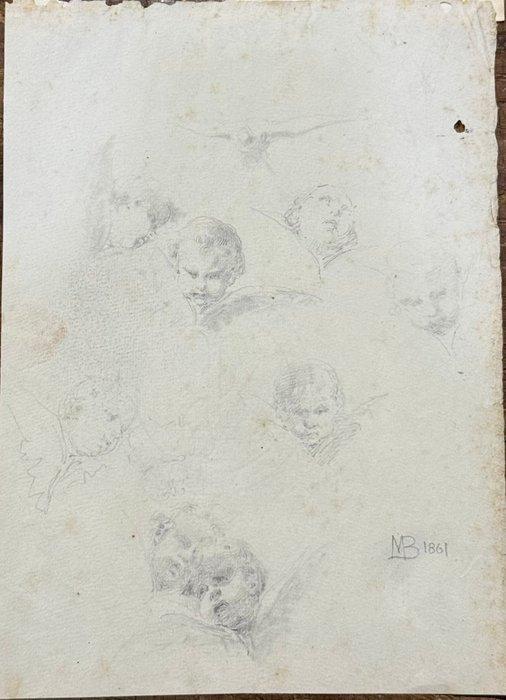 Mosé Bianchi (1840-1904), Attrib. - Studio di Angeli, Antiek en Kunst, Kunst | Schilderijen | Klassiek